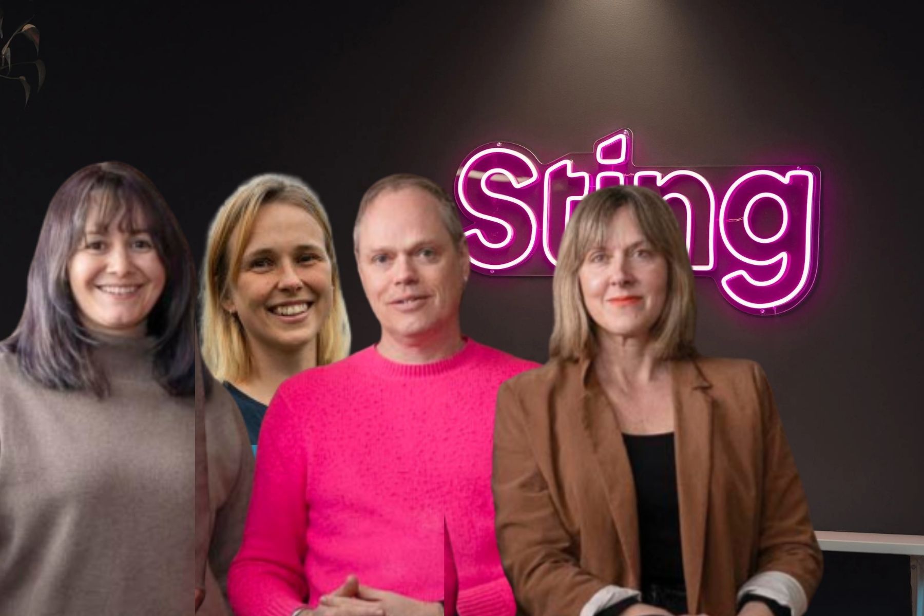 Medgrundare till Unearth Data: Kayla Woodbury, Elvira Boman, Ola Spännar och Frida Berry Eklund. Foto: Pressbild (montage).