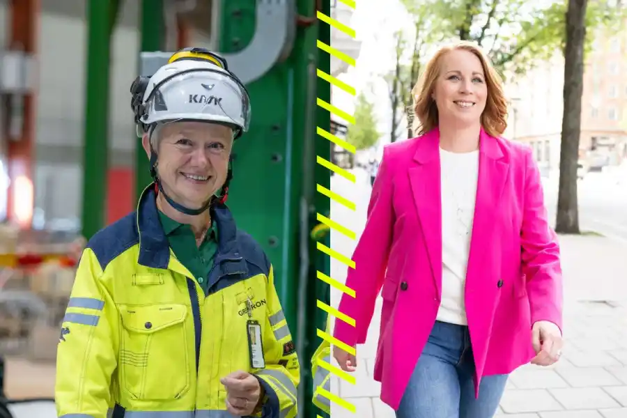 Ulrika Molander, operativ chef på Greeniron, och Annie Lööf, styrelseledamot i samma bolag. Foto: pressbilder.