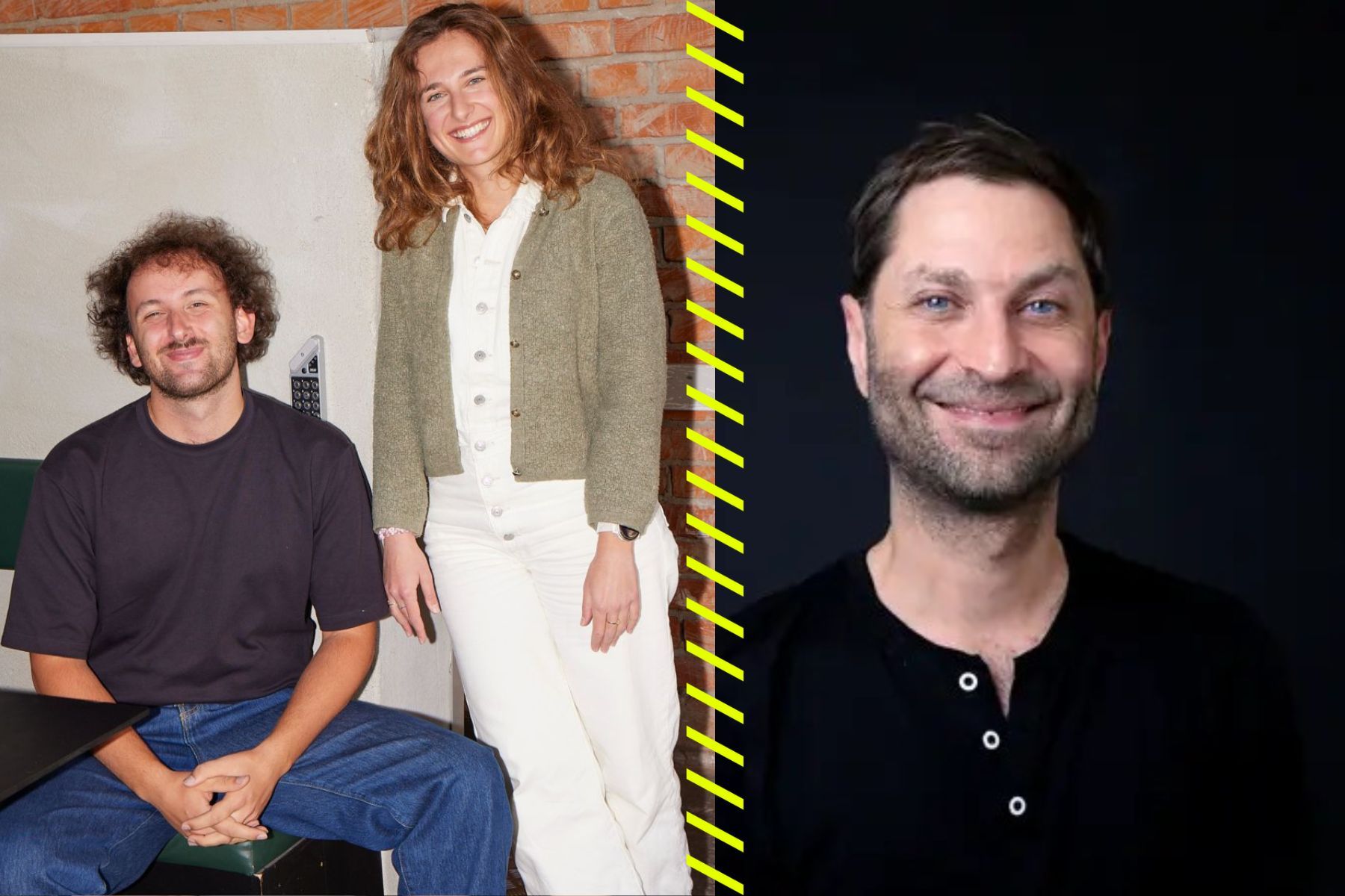 Jean Crosetti och Patricia Apostol på Bubble robotics, Alex Bakir på Norrsken. Foto: Pressbilder.