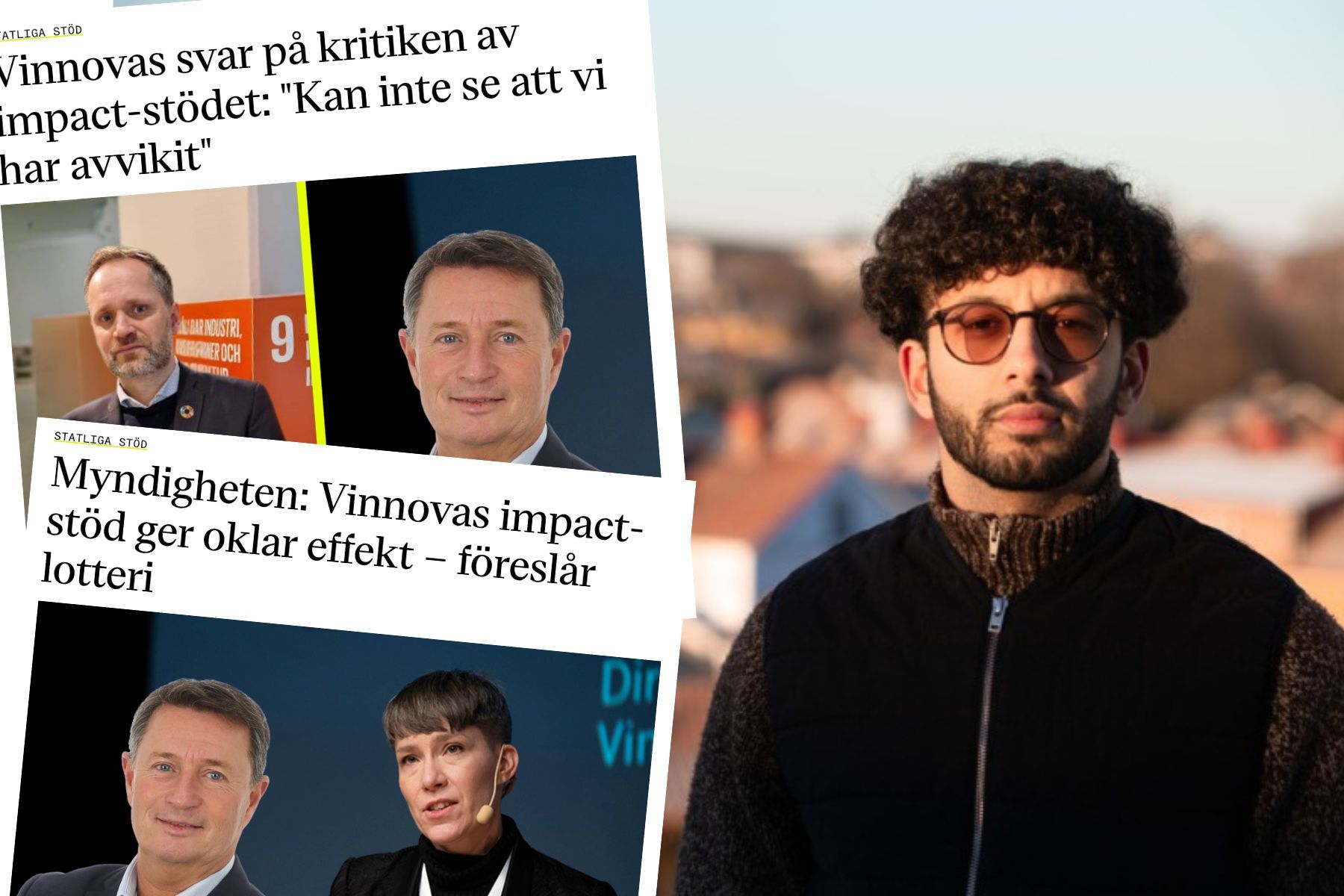 Robin Rushdi Al-Sálehi, grundare av Vakansa. Foto: pressbilder.