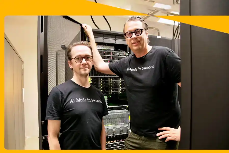 Andreas Lundmark, co-founder and CEO, and Christian Landgren, co-founder and CPTO at Berget AI. Photo: Berget AI.