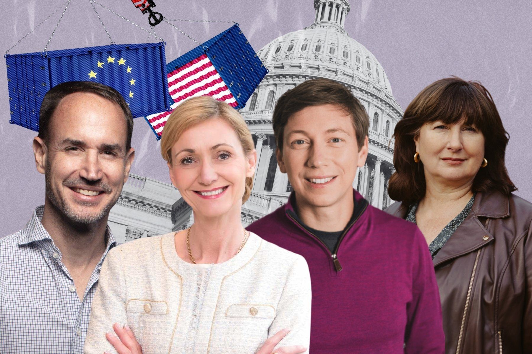 Verve Ventures co-founder Steffen Wagner, Lowina Lundström, CEO of InnoEnergy Scandinavia, Craig Douglas, partner at World Fund, and Jane Walerud, founder of Walerud Ventures. Photos: Press. Graphis: Diana Demin, Impact Loop.