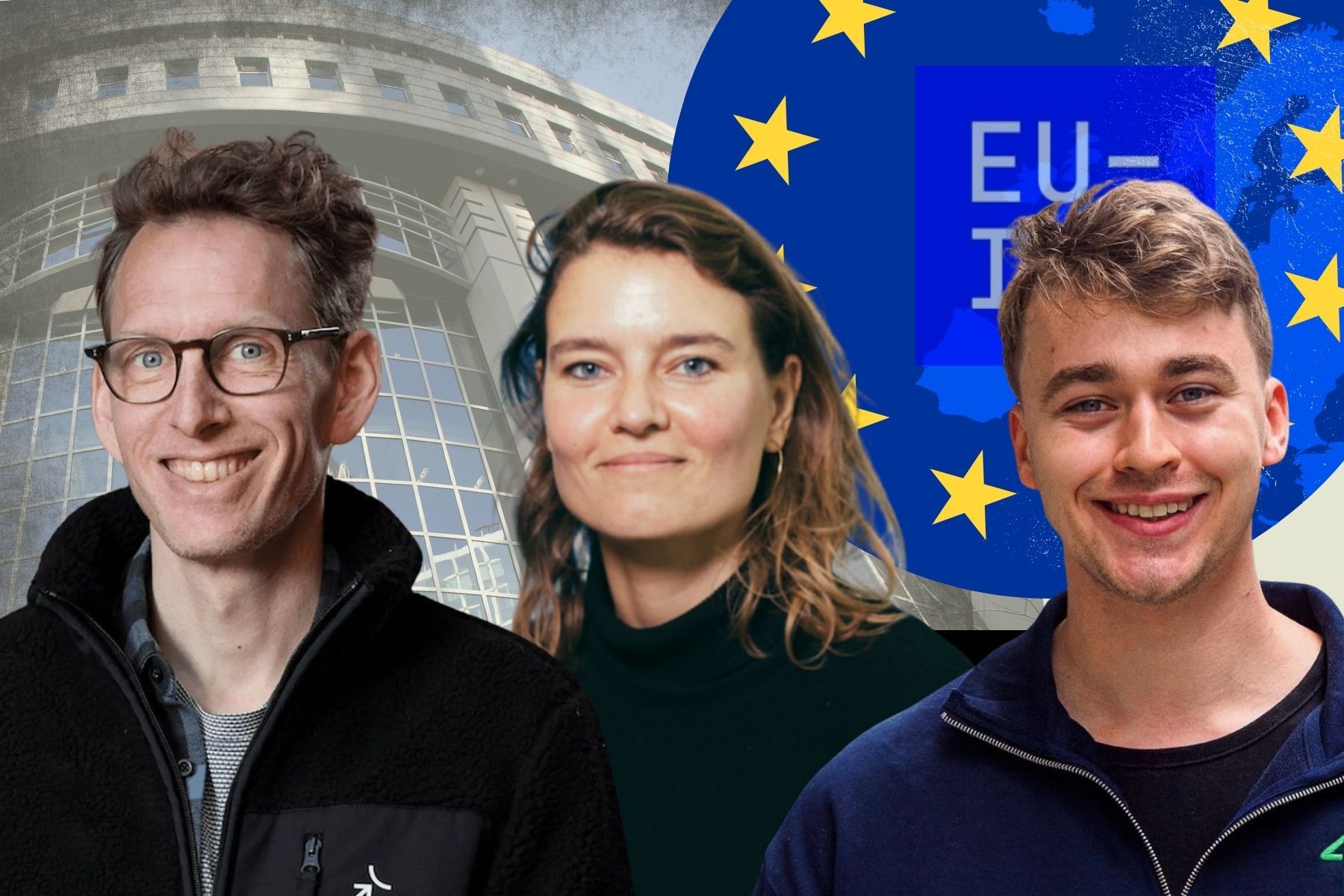 Hampus Jakobsson, Jacqueline van den Ende och Daniel Uusitalo. Foto: Pressbilder / Canva (montage).