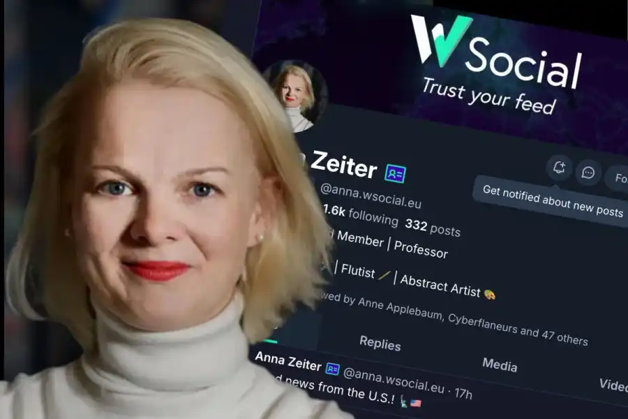 Anna Zeiter, vd på W Social. Pressbild / skärmdump.