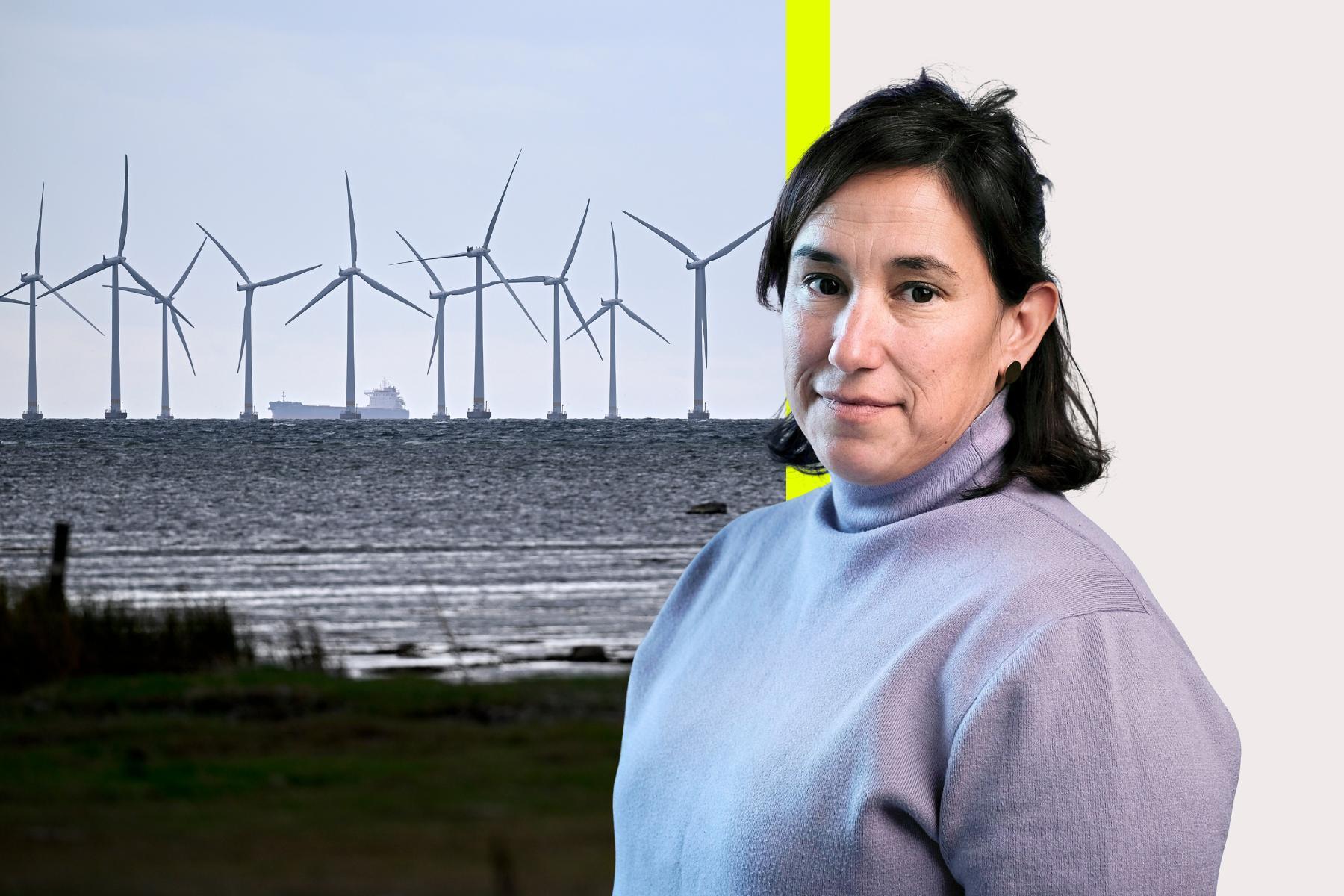 Elina Cuellar, projektledare på energibolaget OX2. Foto Johan Nilsson/TT och pressbild.