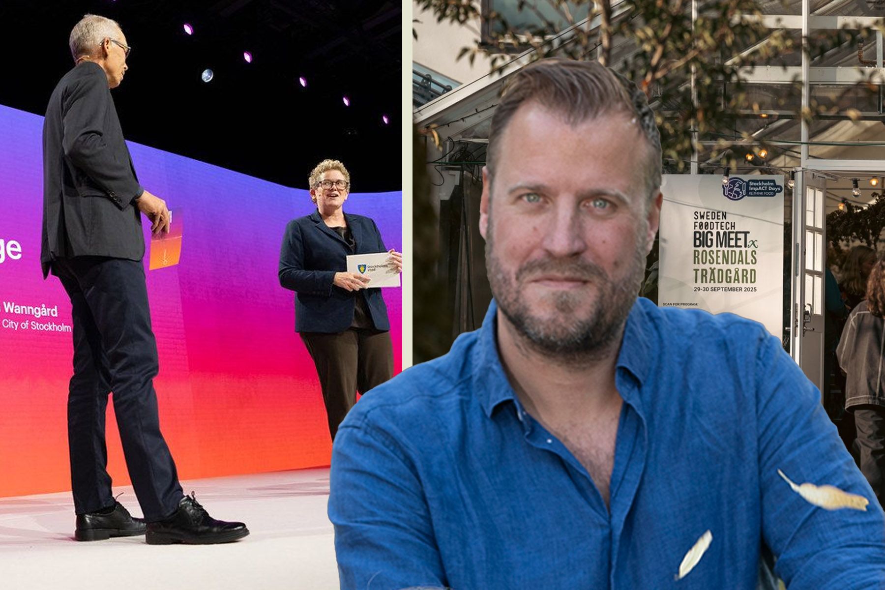 Foto från Stockholm ImpACT Days och Christian von Essen från Impact Loop. Fotograf: Stockholm Business Region/Jonas Borg.