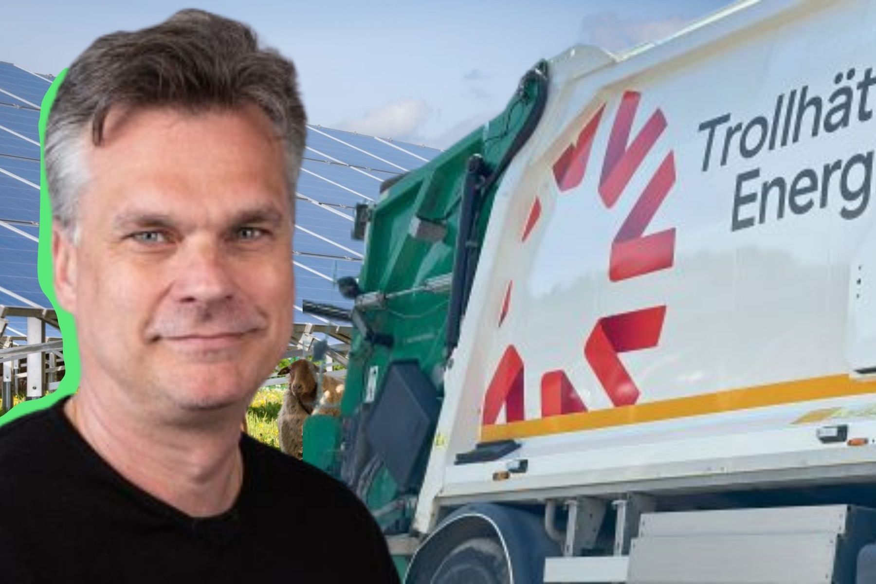 Johan Jonsson, enhetschef för affärsstyrning på Trollhättans Energi. Foto: Pressbilder (montage).