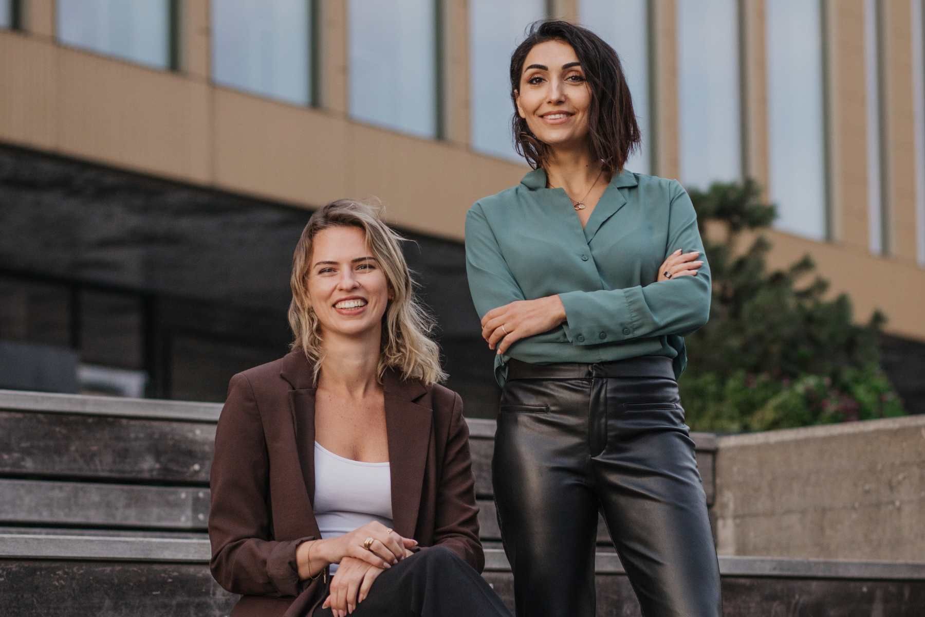 Karolina Nilsson och Nastaran Baleng-Soultani. Foto: Isabell N Wedin.