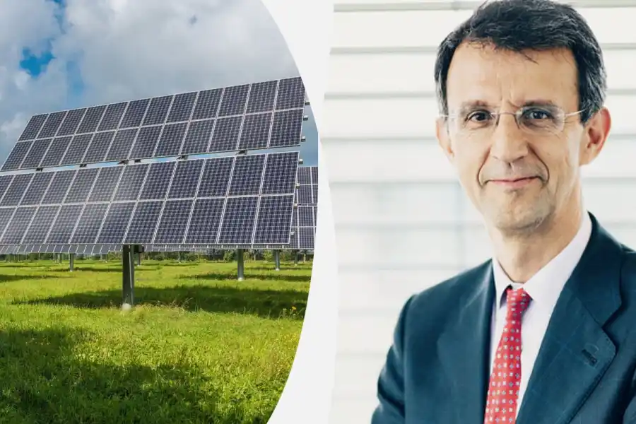 Diego Pavia, vd för EIT Innoenergy. Kollage på pressbilder