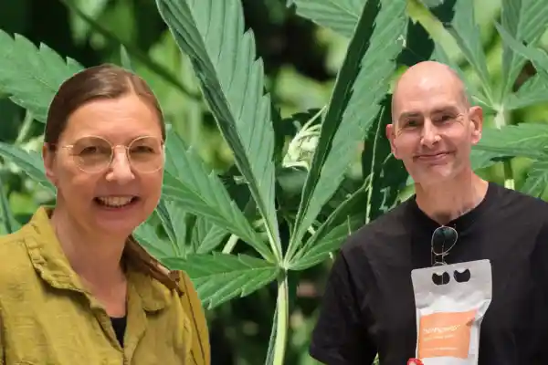 Bettina Schütz och Paul Bradley, grundare av Hempster. Foto: Pressbild.