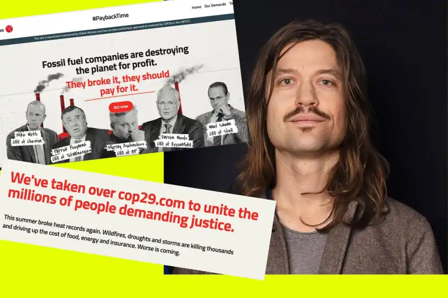 Carl Bärstad, som står bakom klimatkollektivet Fund Your Mother är en av de som skrivit under. Foto: Karin Boo.