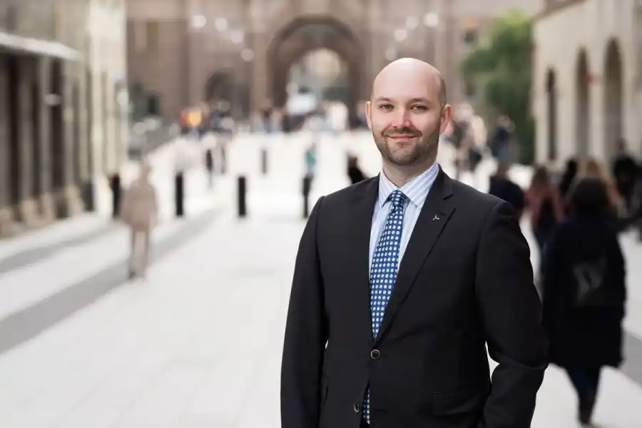 Erik Almqvist, ansvarig för elnät, energisäkerhet och försvar på Green Power Sweden. Pressbild.