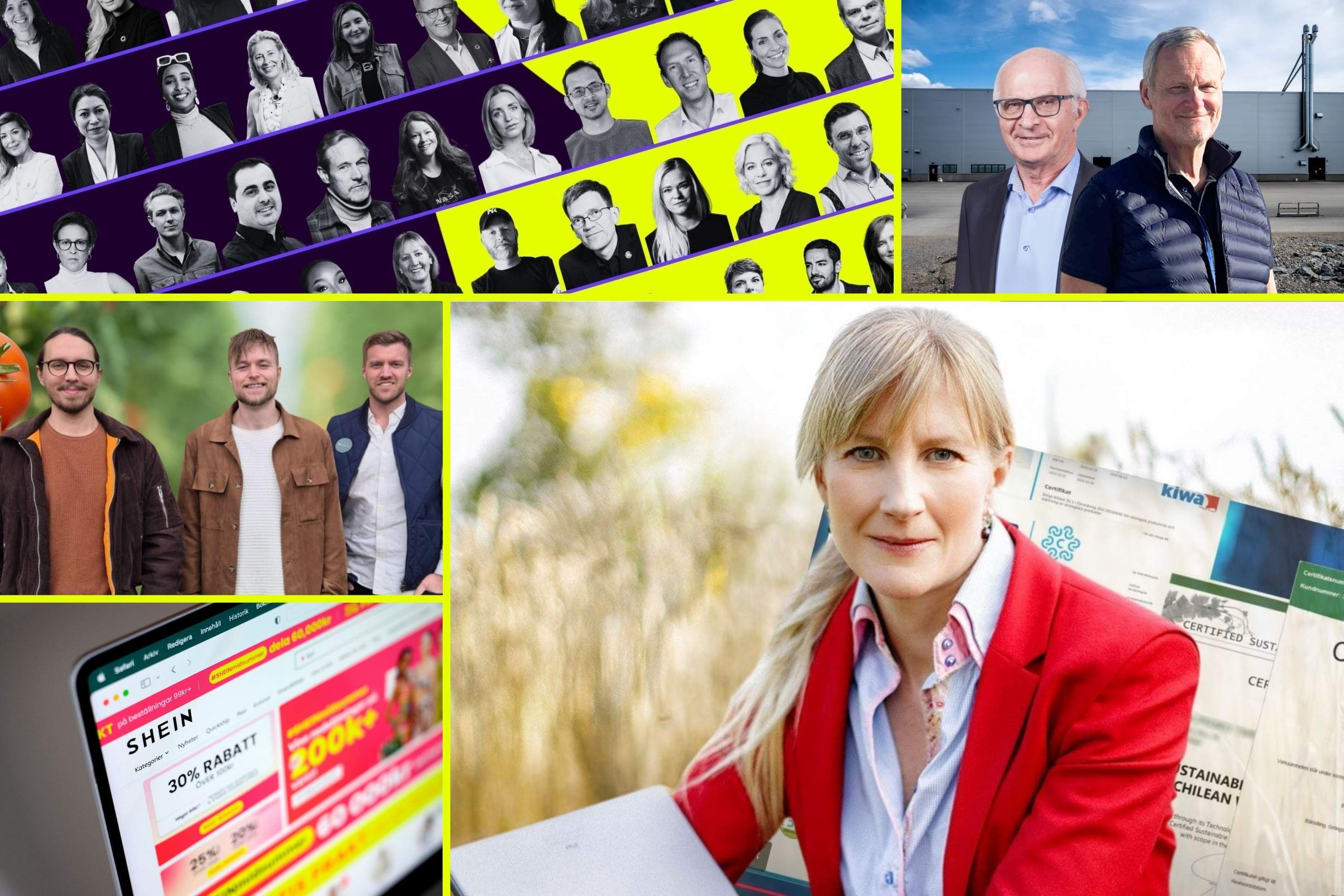 Några av de mest lästa artiklarna på Impact Loop 2025. Foto: Pressbilder (montage).