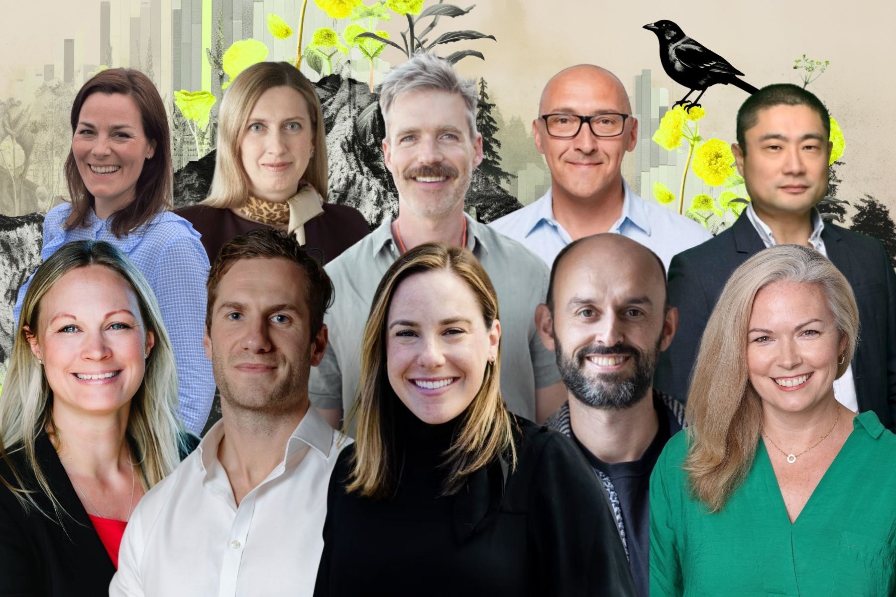 Some of the nature tech investors mentioned in our deep dive. Photos: press and Impact Loop design