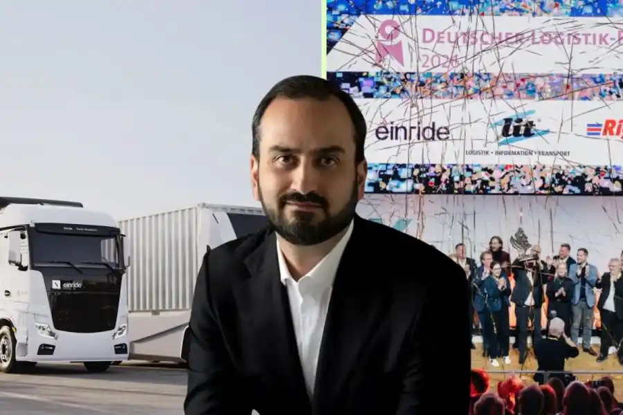 Roozbeh Charli, vd Einride. Foto: pressbilder (montage).
