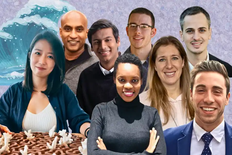 Some of the founders and investors in Katapult Ocean's 2025 startup accelerator