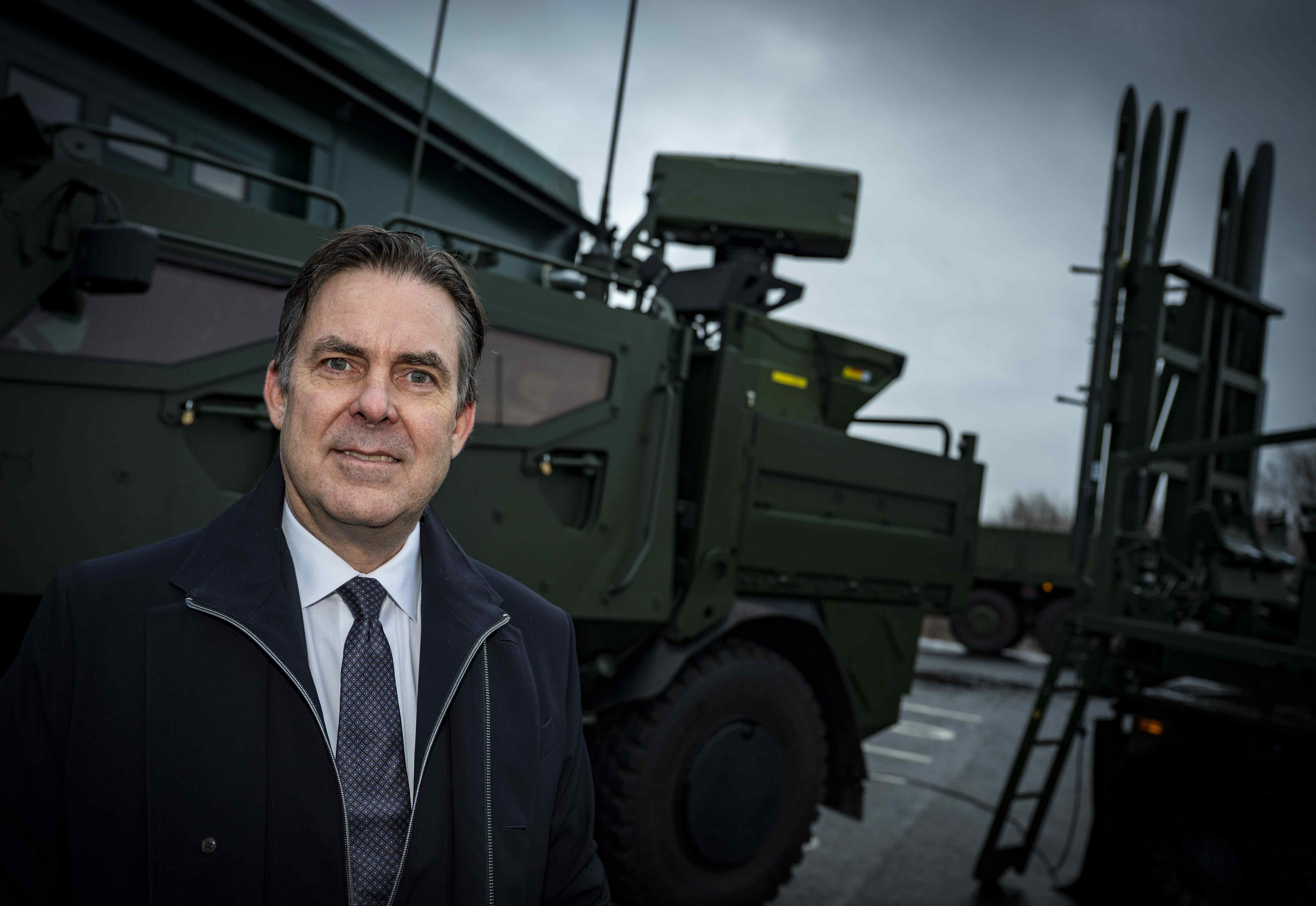 Carl-Johan Bergholm, chef för Saabs affärsområde Surveillance. Foto: TT.