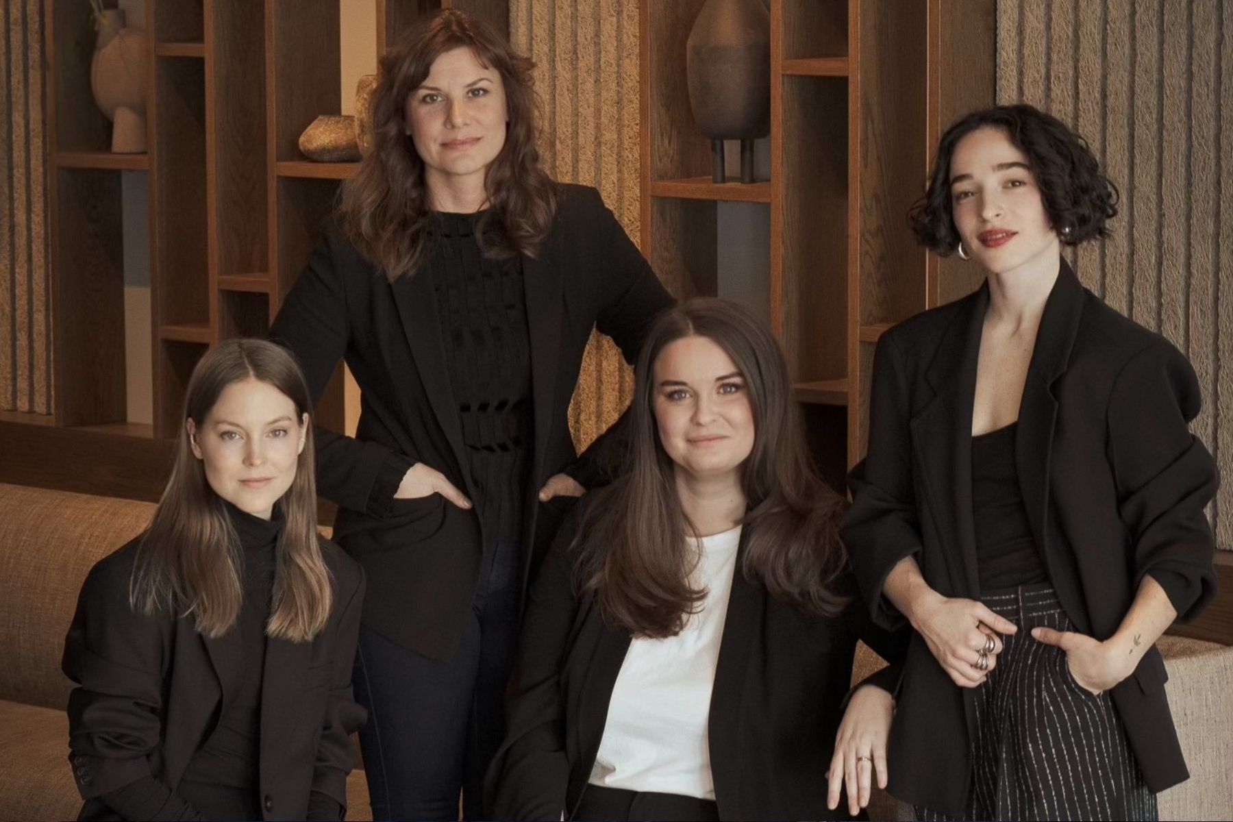 Daya Ventures ledningsgrupp: Jenny Lundkvist, Jennifer Grönqvist, Malin Frithiofsson, Victorine Lancon. Foto: Elin Tornblad