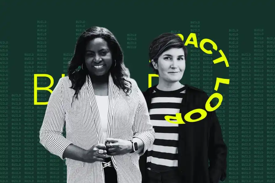 Corinne Aaron från Einride och Anna Haupt från Industrifonden är två av talarna på Impact Loops event BUILD den 15 maj. Foto: press.