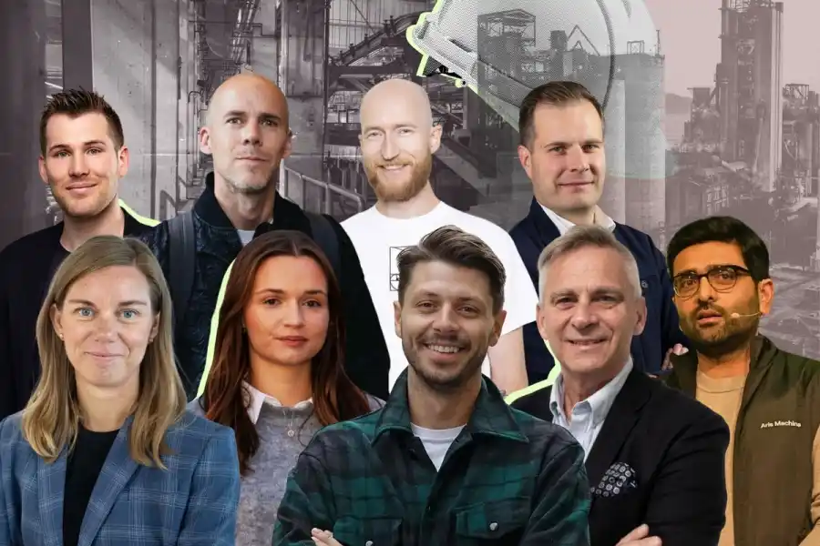 Några av entreprenörerna bakom bolagen i vår genomgång. Foto: press och grafik av Industrial Loop.