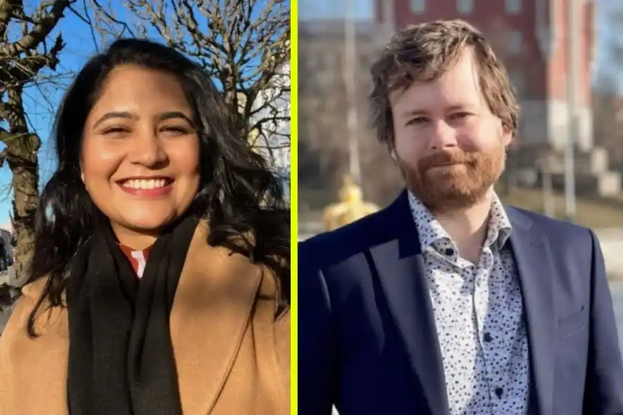 Rutvika Acharya och Quentin Daniel på Caplyzer. Pressbilder.