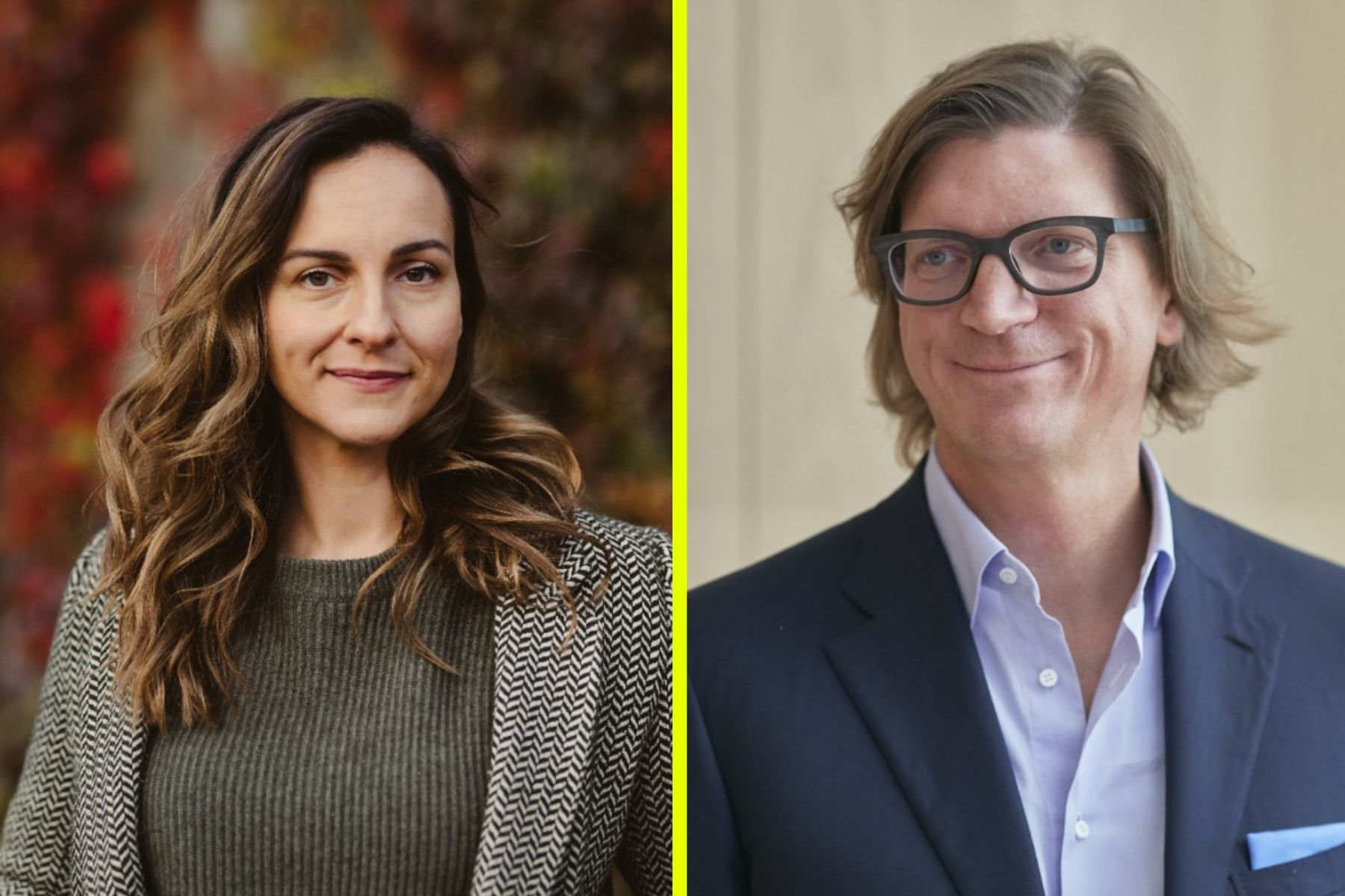 Marta Sjögren, vd på Paebbl och Niklas Zennström, vd på Atomico. Foto: Pressbilder.