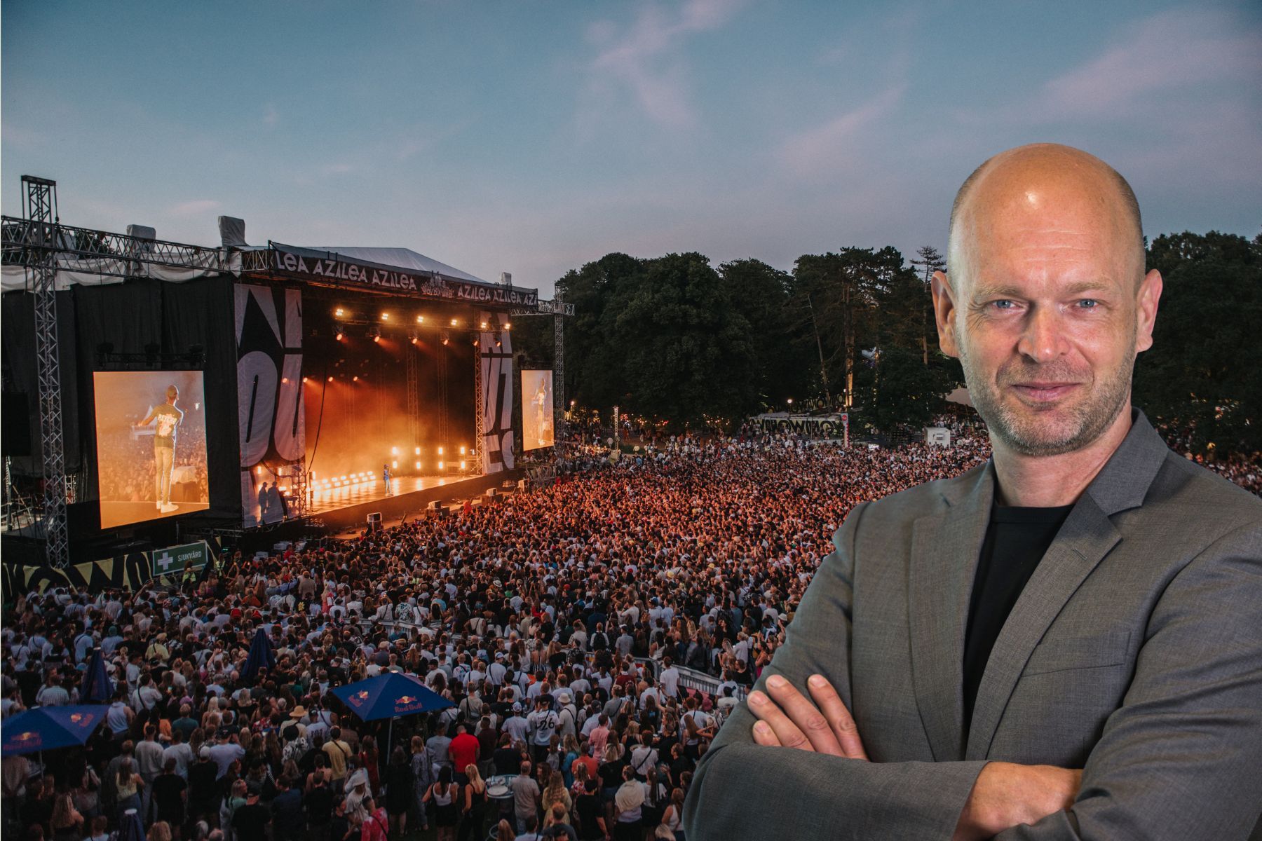 Jens Berggren, klimatcoach på Vattenfall. Foto: Pressbilder (montage).