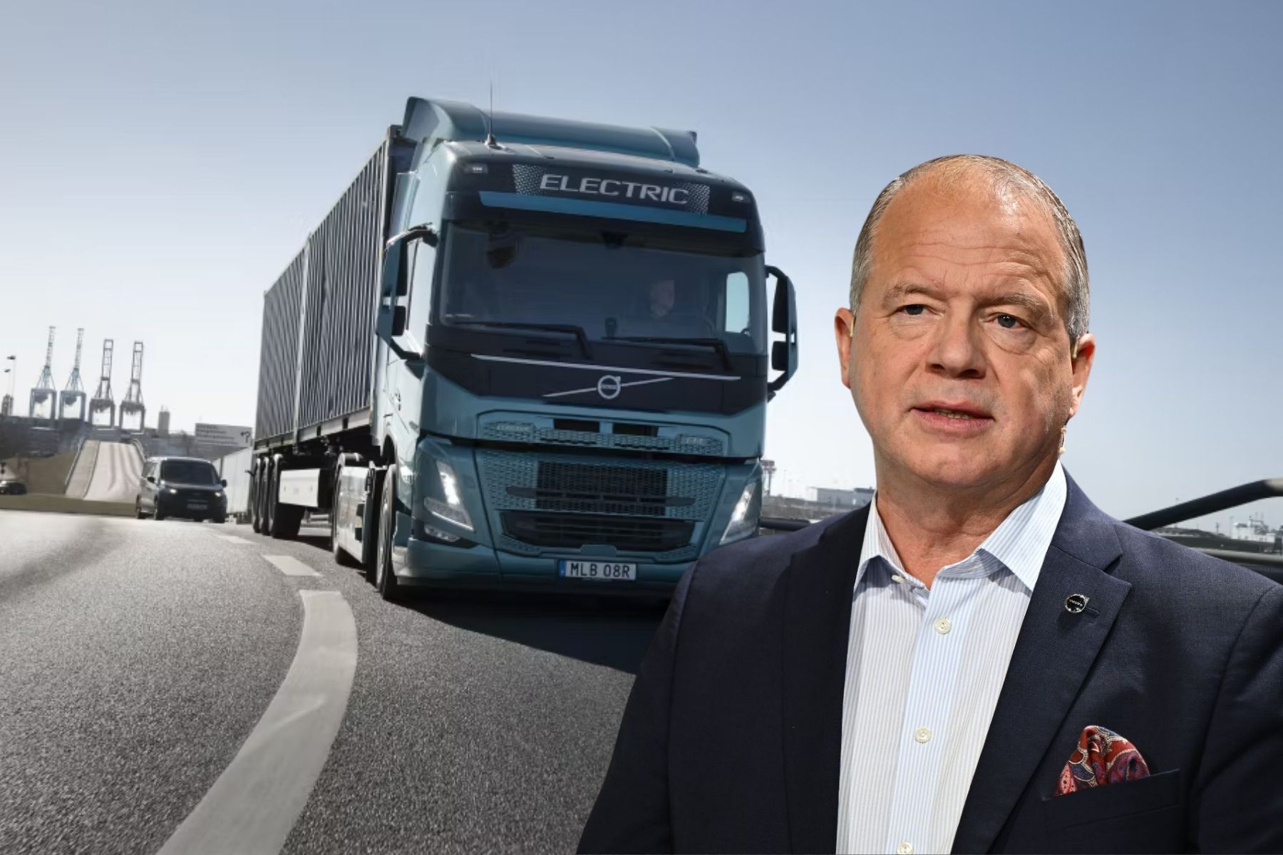 Martin Lundstedt, vd på Volvo. Foto: TT/Volvo (montage).