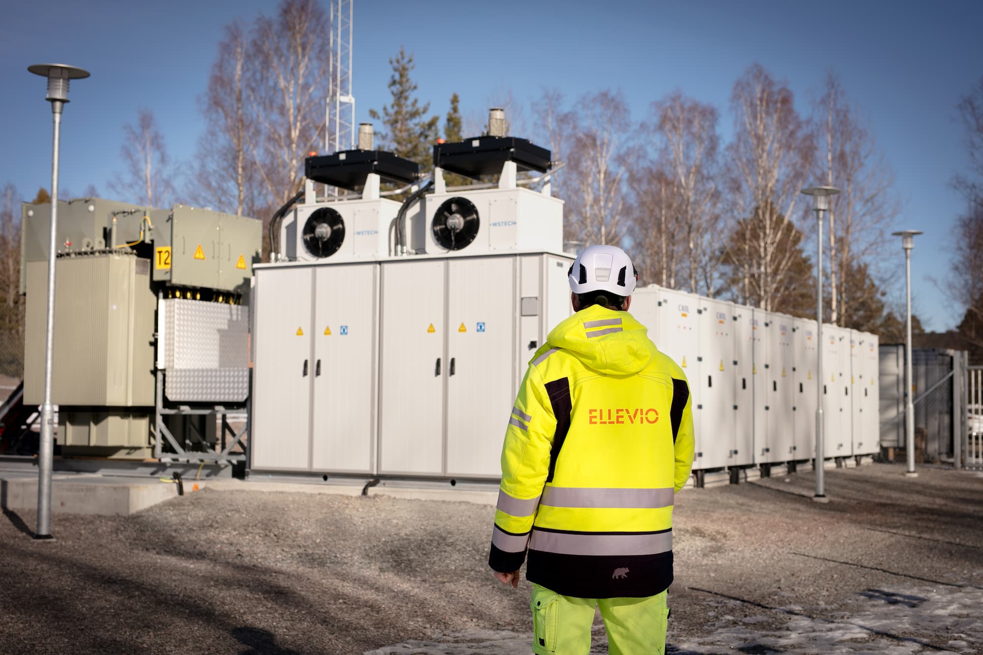 Ellevios batteri i Grums. Pressbild.