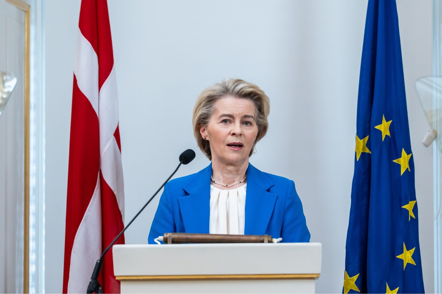 Ursula von der Leyen, ordförande för Europeiska kommissionen. Foto: Emil Nicolai Helms/Ritzau Scanpix.