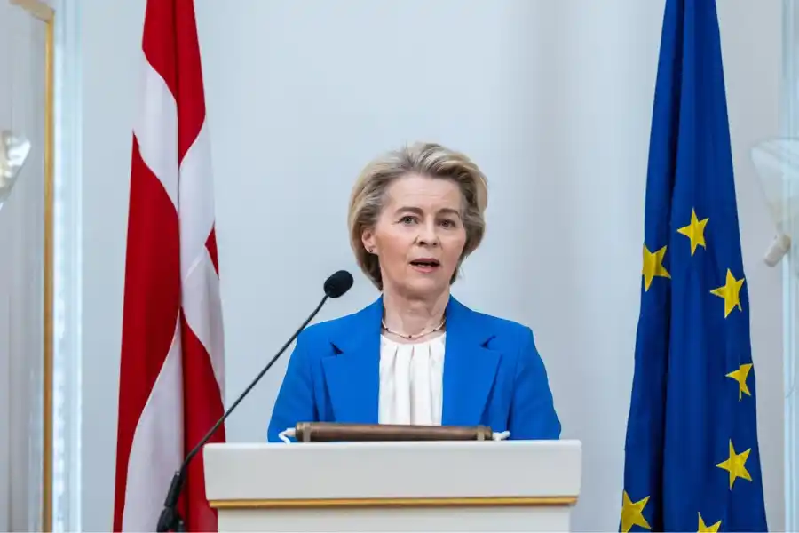 Ursula von der Leyen, ordförande för Europeiska kommissionen. Foto: Emil Nicolai Helms/Ritzau Scanpix.