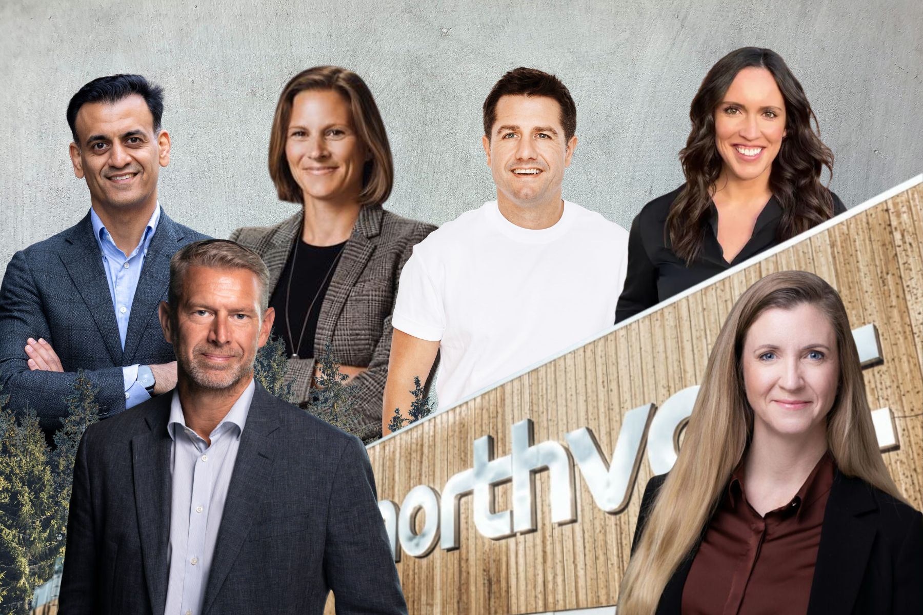 From left, front: Peter Carlsson (Ars Machina), Emma Nehrenheim (InnoEnergy). Back row: Emad Zand (Tavion), Elin Åkerström (Scania); Landon Mossburg (Peak Energy), Miranda Muhs (Stealth climate venture). Press photos
