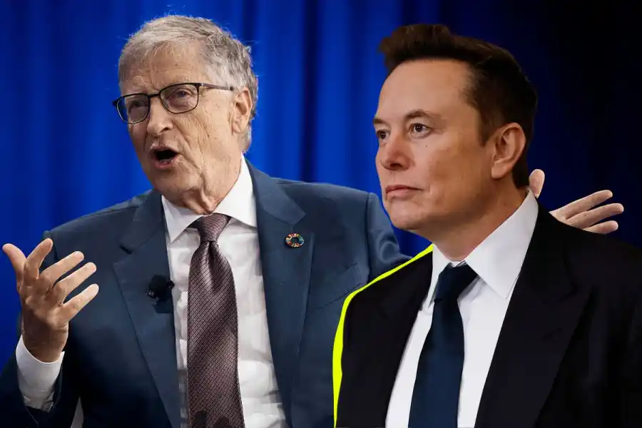 Bill Gates, founder of Microsoft, and Elon Musk, founder of Tesla and SpaceX. Photo: AP/TT.