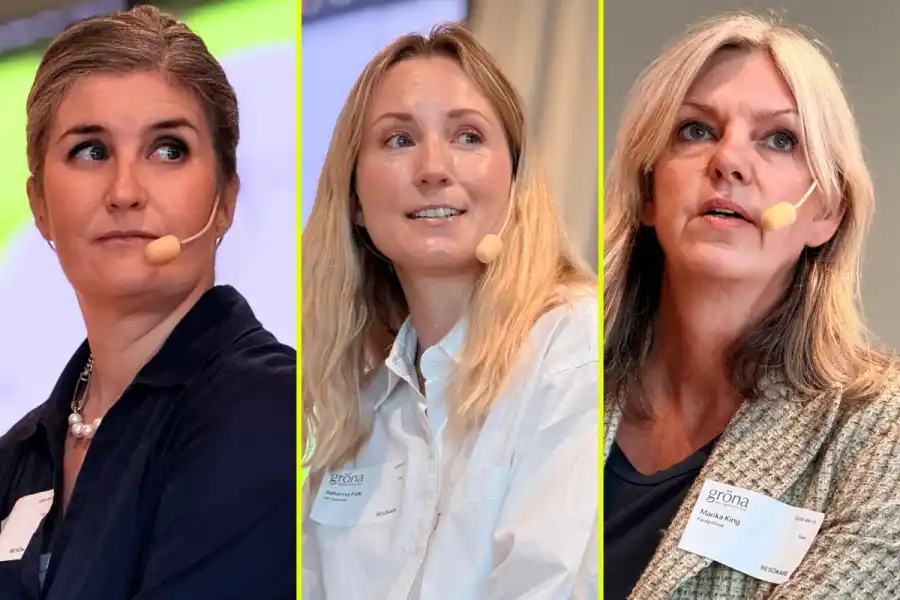 Anna Haupt (Industrifonden), Johanna Falk (LRF Ventures) och Marika Kina (PINC). Foto: Diana Demin.