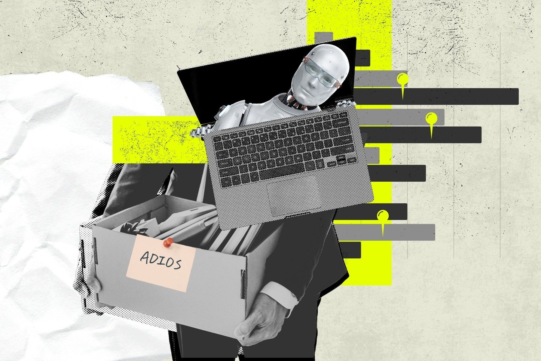 AI tar jobben, men vilka? Grafik: Diana Demin/Impact Loop.