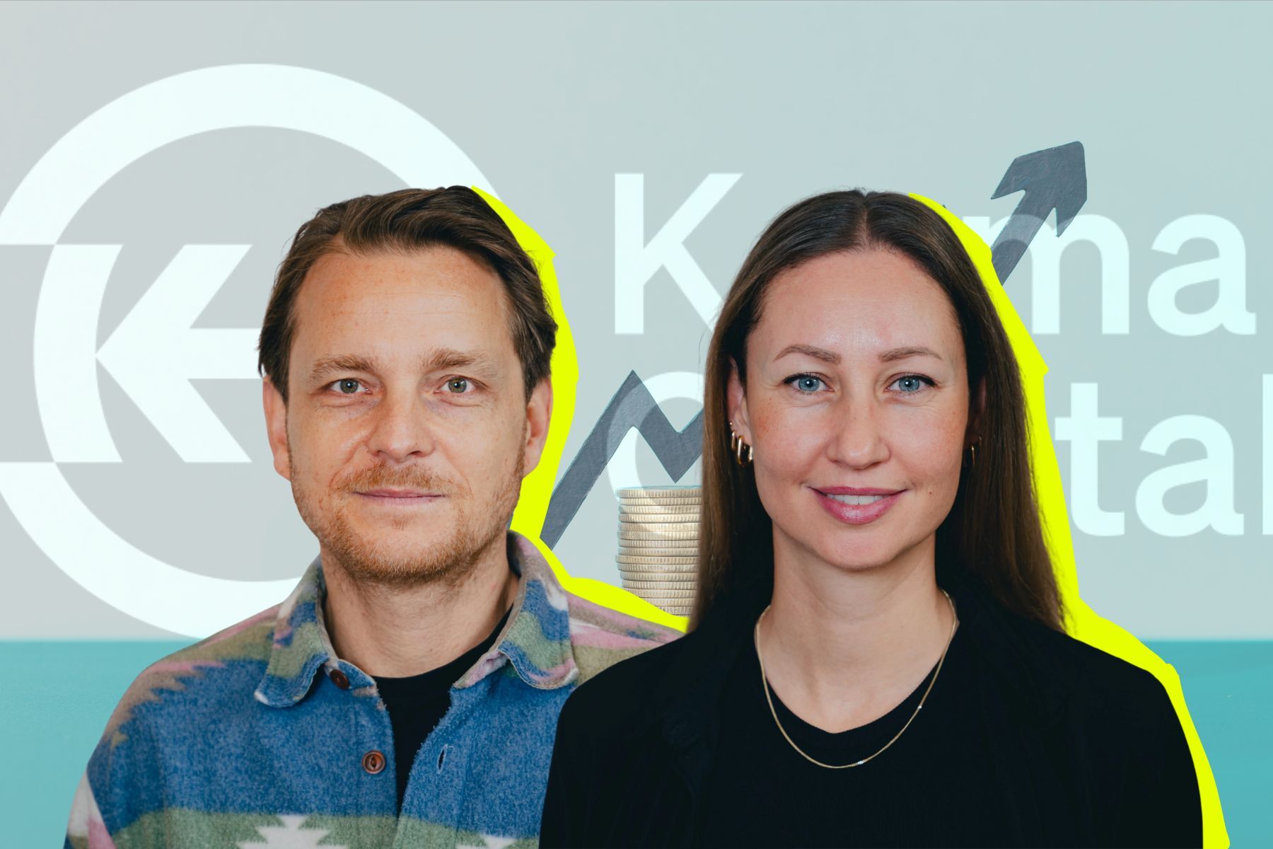 Karma Capital's co-founders Theresa Böttger (right) and Sebastian Klein. Credit: Press photos/Impact Loop
