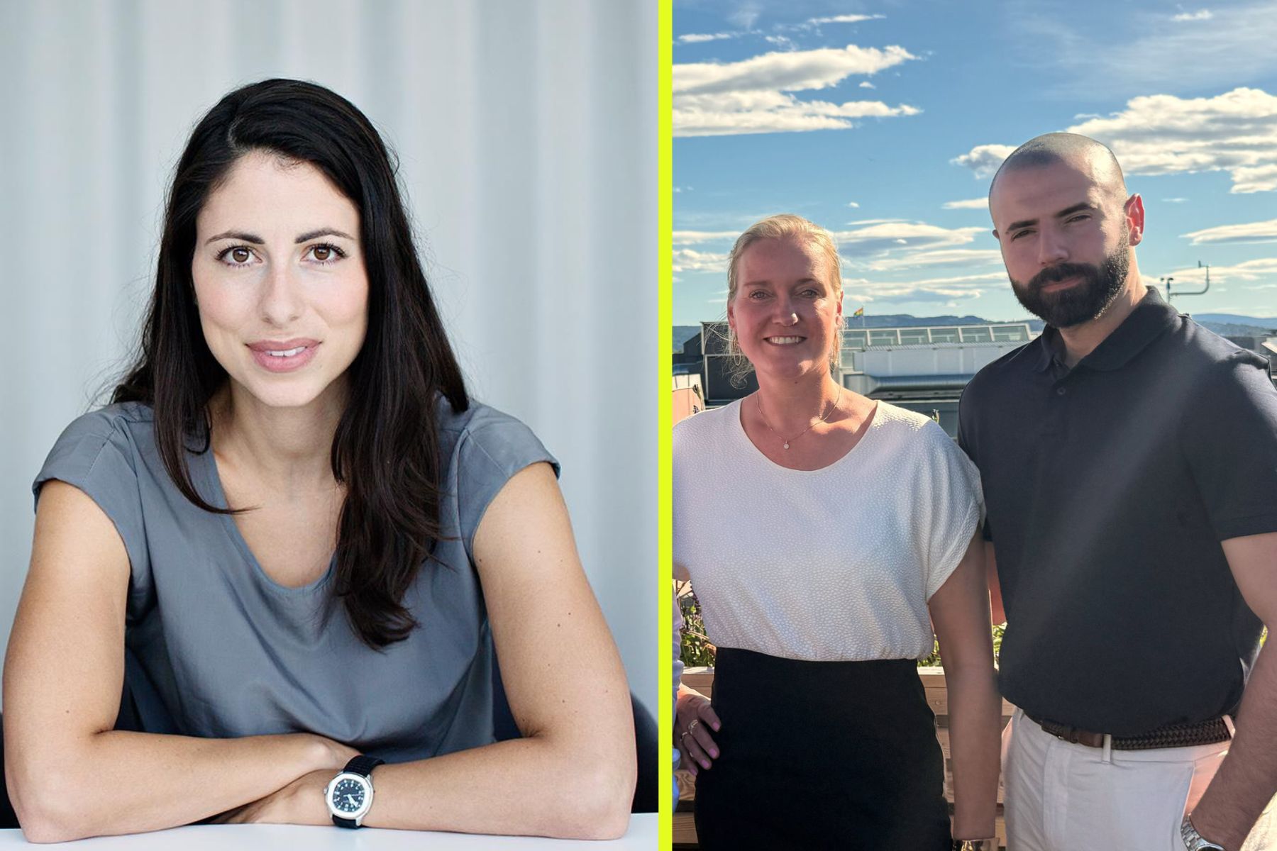Susanne Najafi på Backing Minds och Fredrika Bennison samt Alaa Alshawa på Combify. Foto: pressbilder.