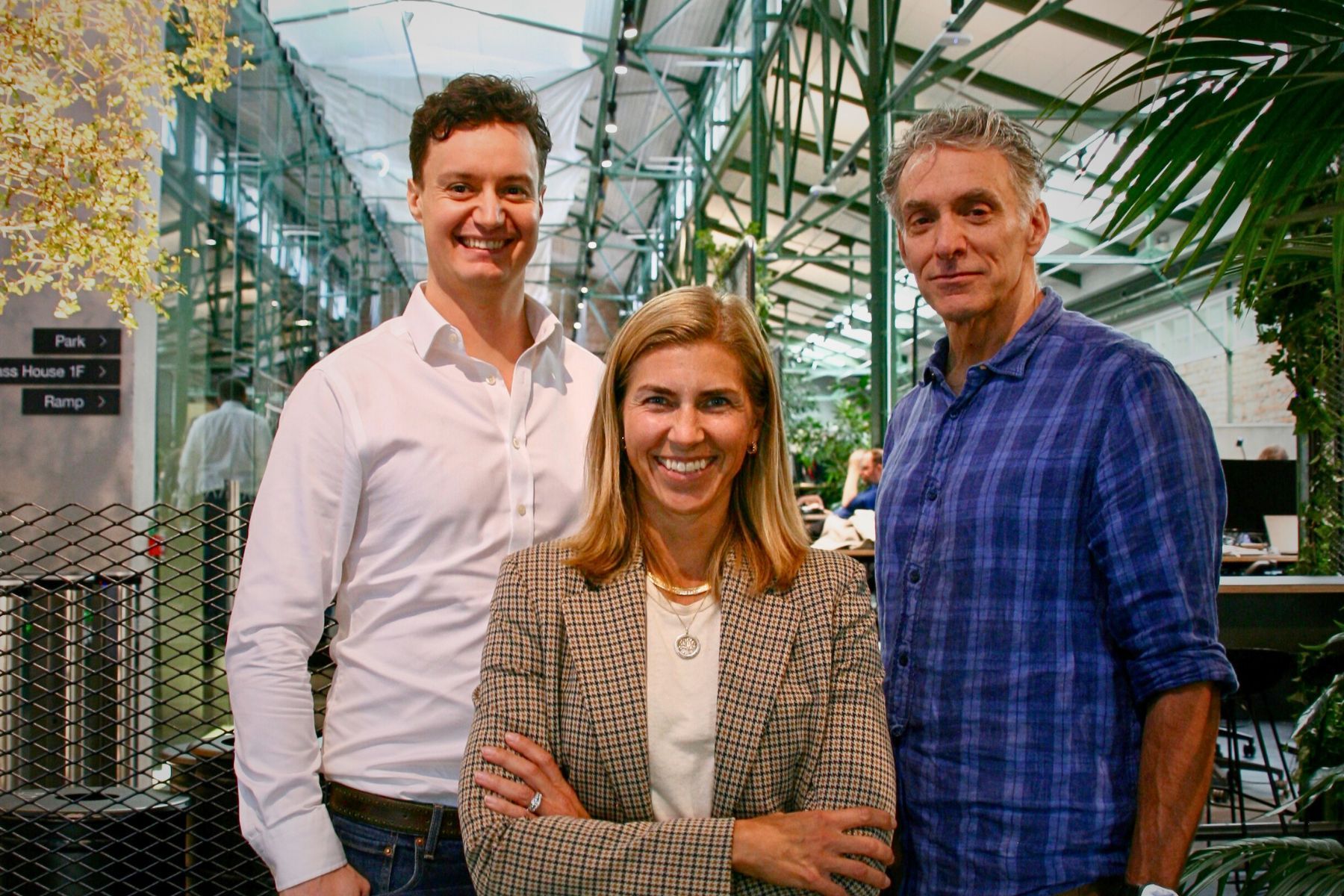 James Parkin (left), Anna Fredrixson, and Chris Benson. Supplied