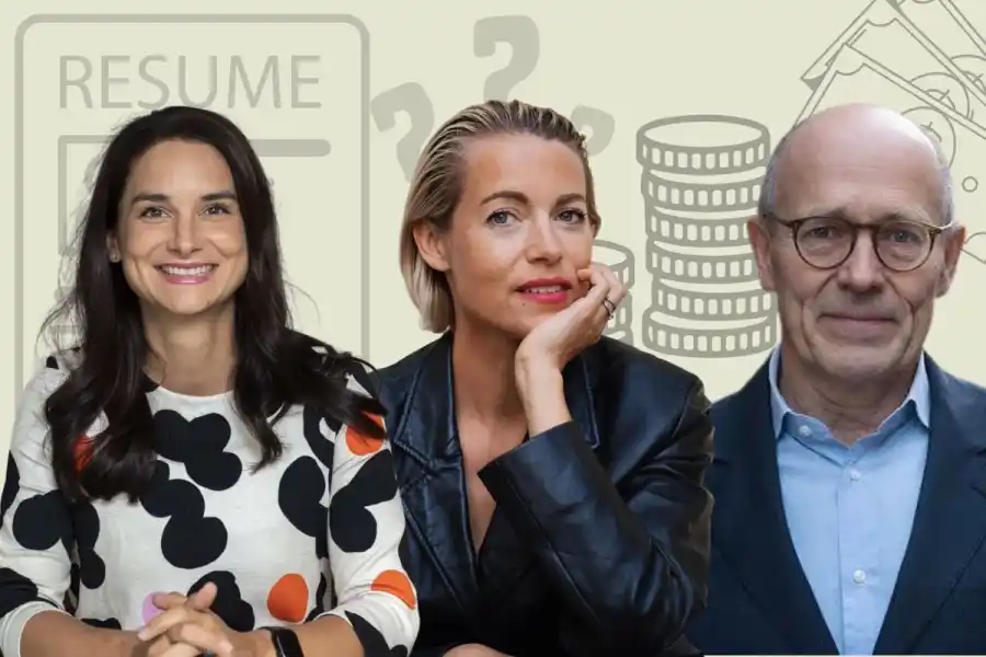 Investerarna Clara Zverina, Sara Wimmercranz och Harald Mix. Foto: Pressbilder.