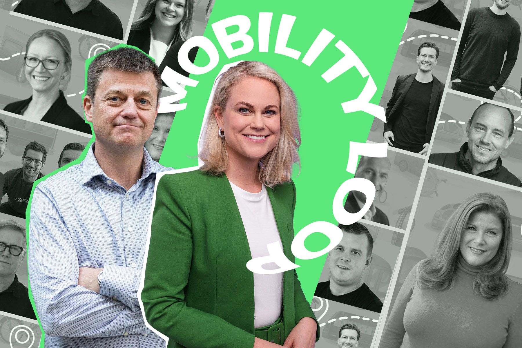 Fredrik Hånell, chef över impact-investeringar på EIT Urban Mobility och Camilla Bergman, grundare och vd på Impact Loop. Foto: Press/Elisa Sanvito