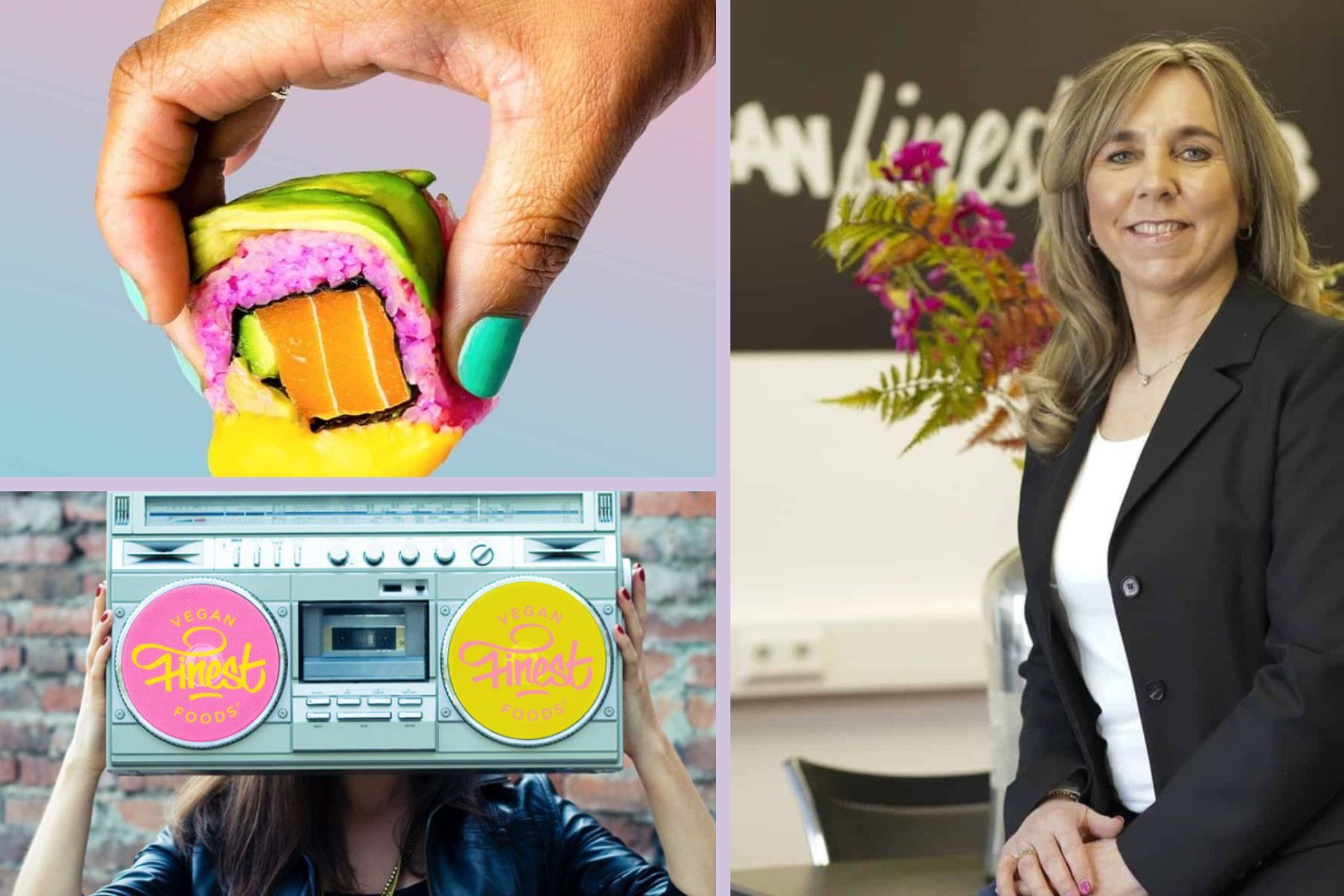 Vegan Finest Foods co-founder Rosella D'angeli. Photos: Vegan Finest Foods.