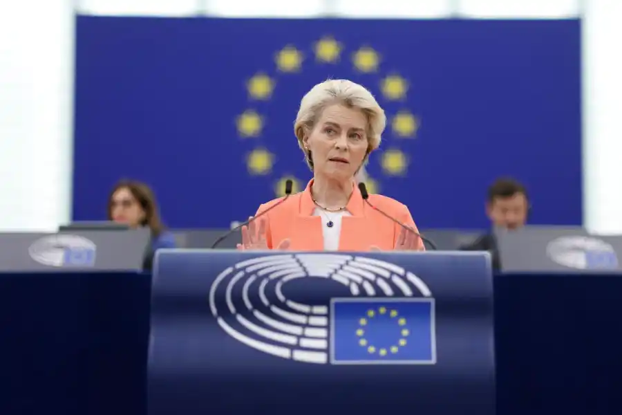 EU-kommissionens ordförande Urusula van der Leyen. Foto: TT.