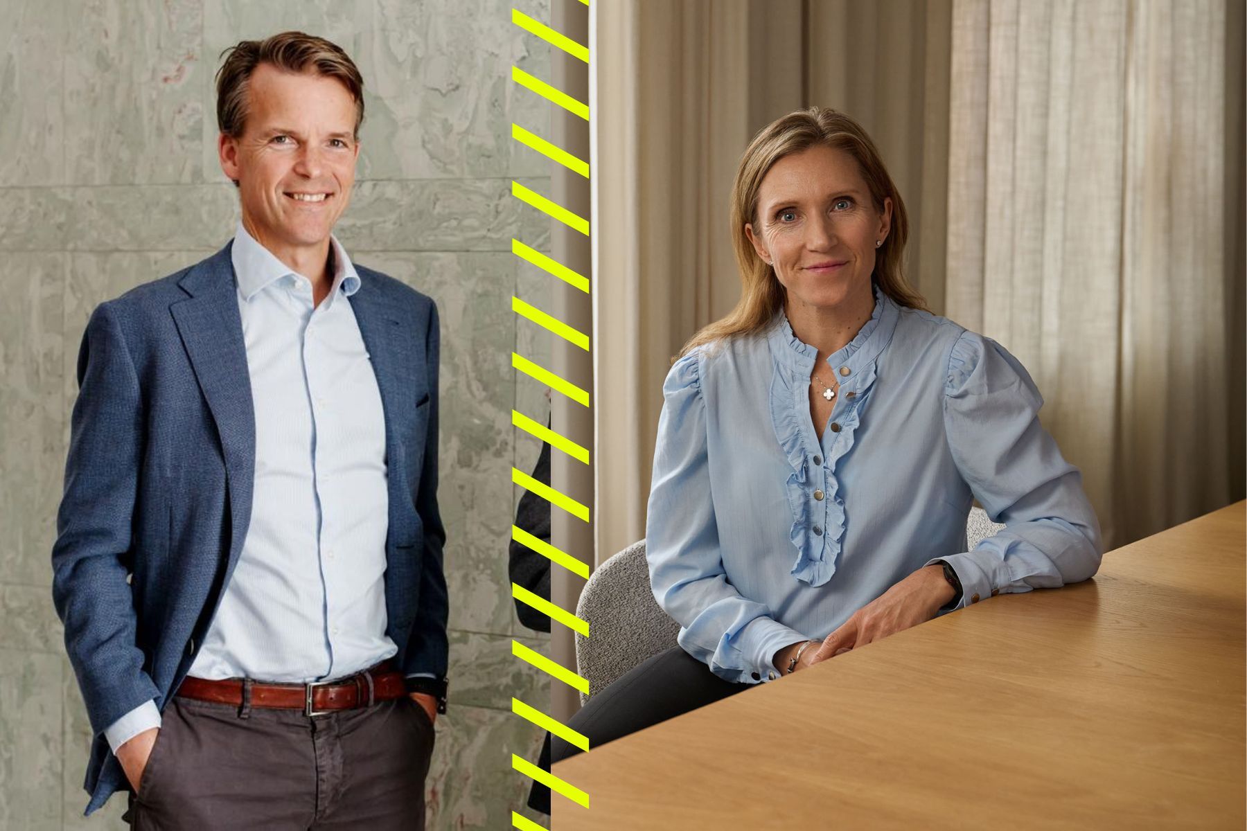 Bjarne Kveim Lie och Frida Einarson på Verdane. Foto: pressbilder.