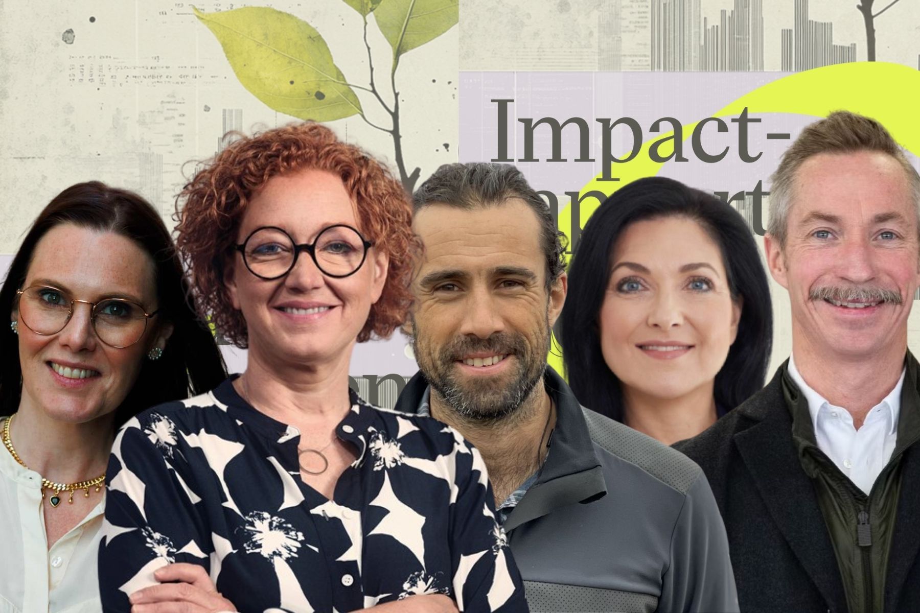 Ulrika Tornerefelt (grundare Stella Futura), Ödgärd Andersson (vd Zenseact), Dan-Eric Archer (vd på Checkwatt), Katherina Reiche (styrelseledamot Ingrid Capacity), Henrik Nilsson (grundare Inrego). Foto: Pressbilder.