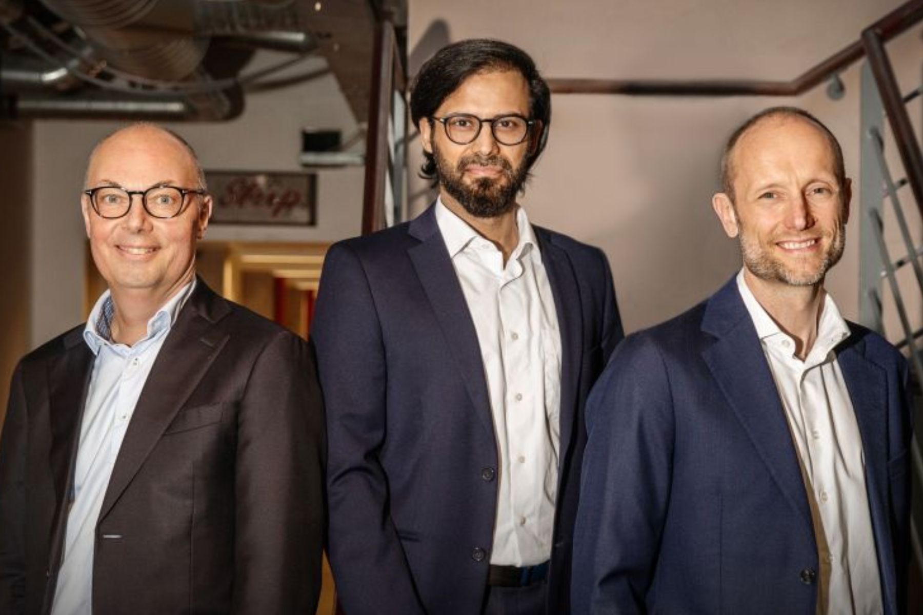92 Capital partners Mads Steenberg (left), Chirayu Batra (centre), and Anatol Kjær Knudsen. Press photo