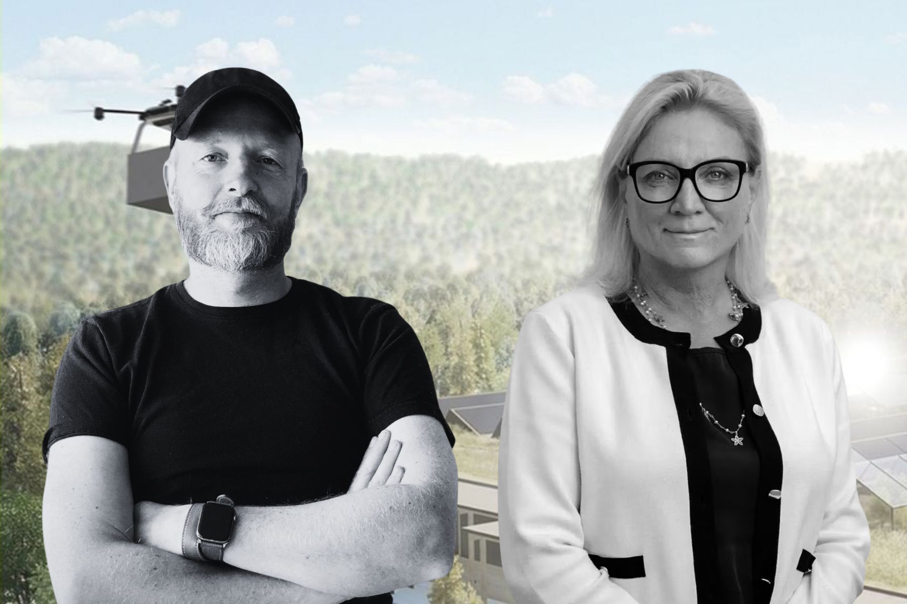 Anders Breitholtz, vd och Ragnhild Wiborg, ordförande för Papershell.