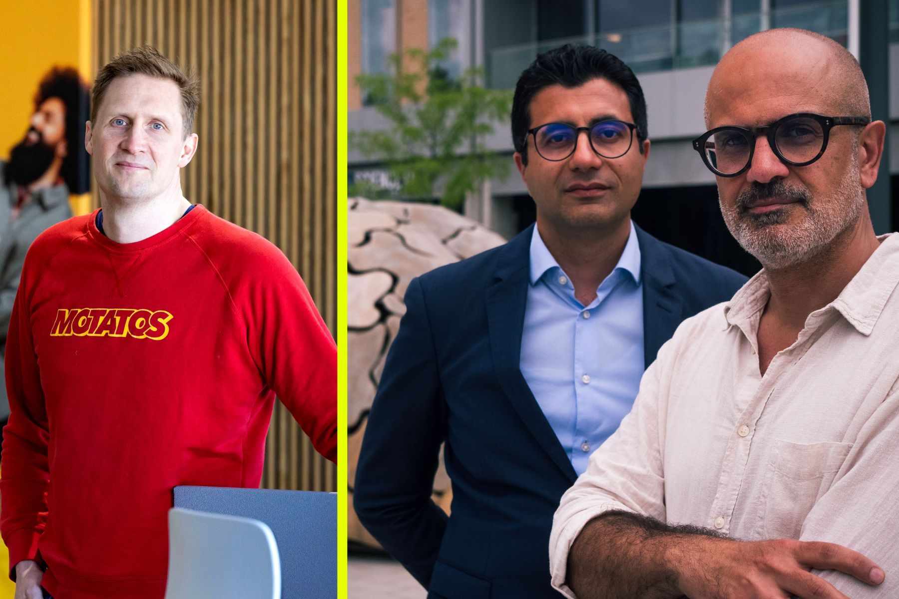 Karl Andersson, Vahid Sohrabpour och Arash Fayyazi. Foto: pressbilder.