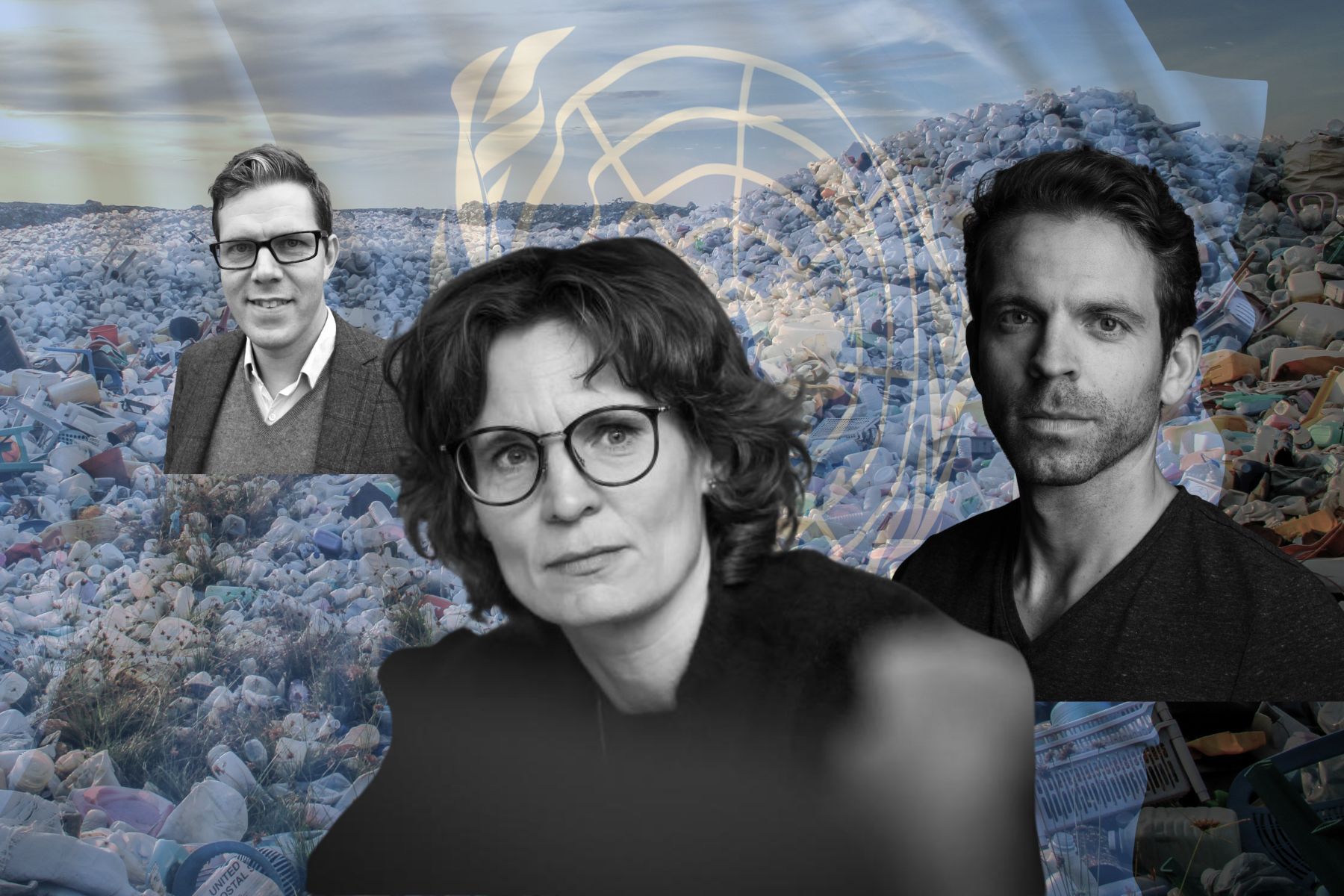 Robert Engberg, CEO of Novoplast (left), European Commissioner Jessika Roswall (centre), and  Christian Schiller, founder & CEO of Cirplus. Credit: Creative Commons/Canva/Impact Loop