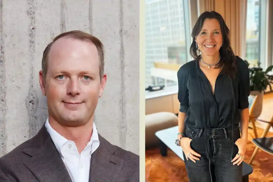 Oscar Hållén, Cemvision och Anna Ryott, impact-chef på EY. Foto: pressbild / Christian von Essen.