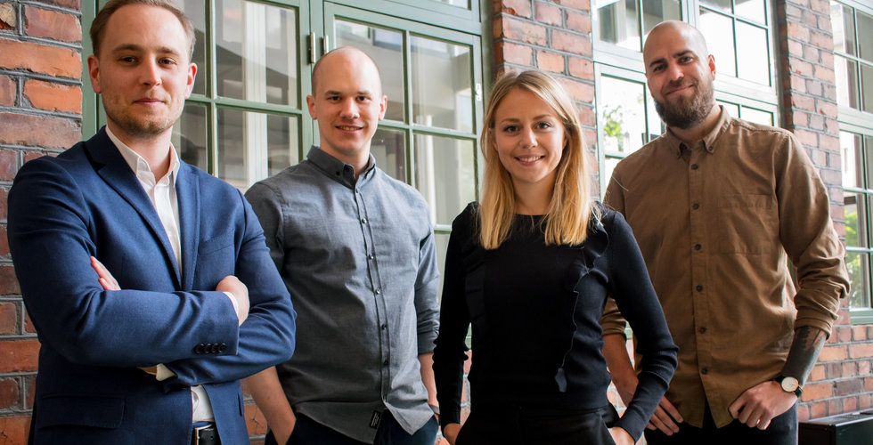 Andreas Liljendahl, Pär Gustafsson, Frida Emilsson och Lars-Peter Eriksson på Worldfavor. Foto: press.